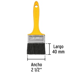 Brocha de 2-1/2" (6,35 cm) con Mango de Plastico Pretul 21527