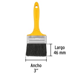 Brocha de 3" (7,62 cm) con Mango de Plastico Pretul 21528