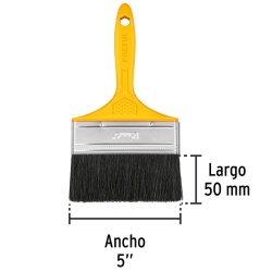 Brocha de 5" (13 cm) con Mango de Plastico Pretul 21530