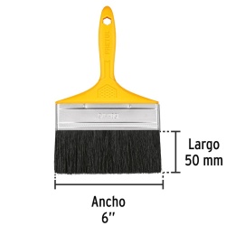 Brocha de 6" (15 cm) con Mango de Plastico Pretul 21531