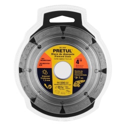 Disco Diamantado Segmentado 4" (100mm) x 7/8" (22mm) x 1,2 mm Pretul 27031