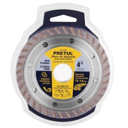 Disco Diamantado Rin Turbo 4" (100mm) x 7/8" (22mm) x 1,2 mm Pretul 27016