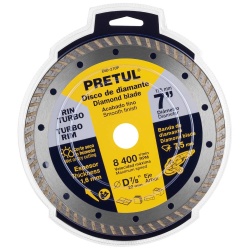 Disco Diamantado Rin Turbo 7" (180mm) x 7/8" (22mm) x 1,6 mm Pretul 27018