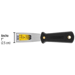 Espátula Flexible 1" (2,5 cm) con Mango de Plástico Pretul 20322