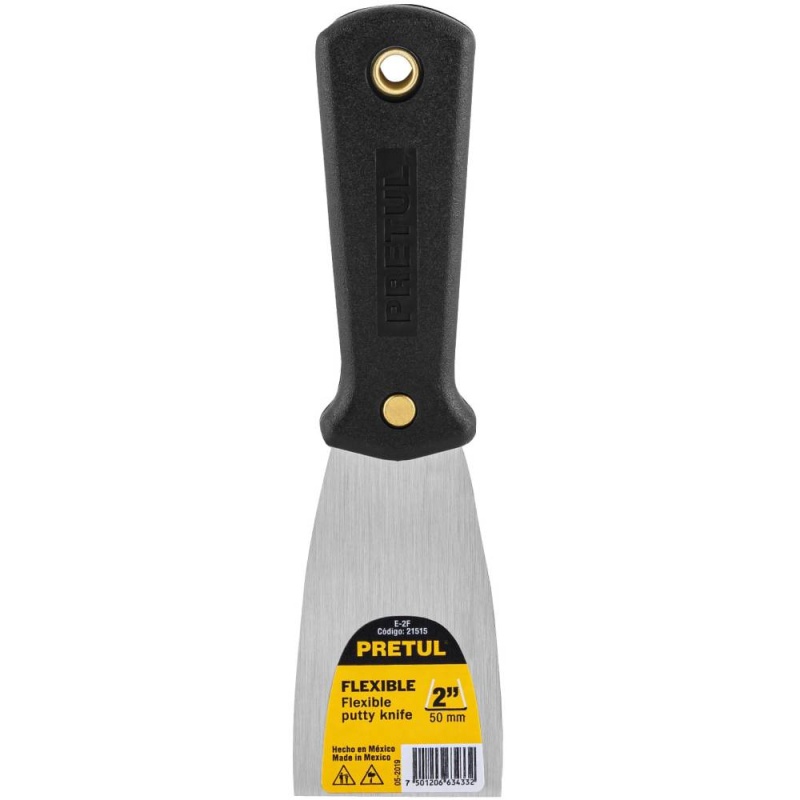 Espátula Flexible 2" (5 cm) con Mango de Plástico Pretul 21515