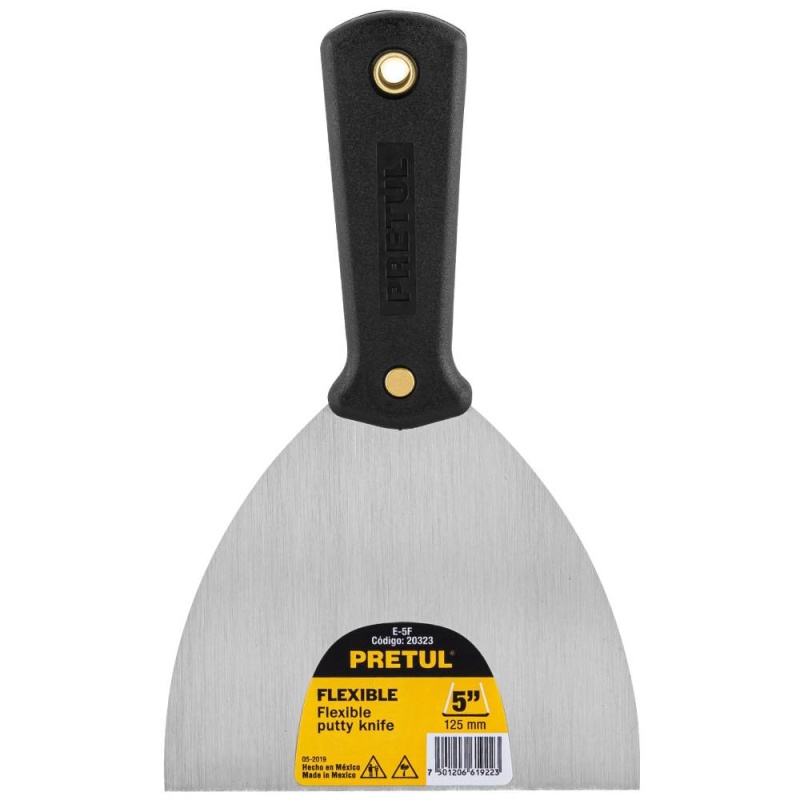 Espátula Flexible 5" (13 cm) con Mango de Plástico Pretul 20323