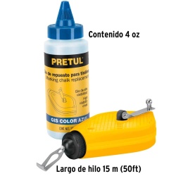Tiralíneas 15 M (50 ft) para Trazado con Gis Azul Pretul 28574