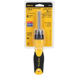 Juego de Desarmador de Matraca 1/4" + Puntas 7 Pz Pretul 21372