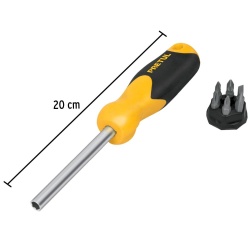 Juego de Desarmador de Matraca 1/4" + Puntas 7 Pz Pretul 21372