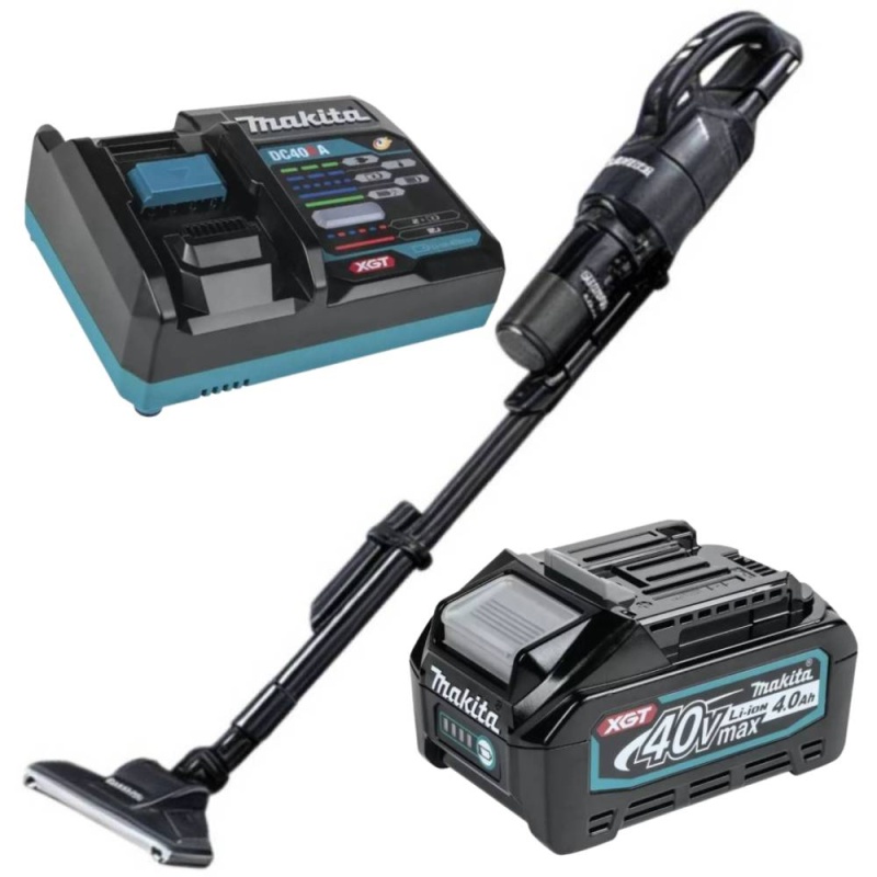 Aspiradora de Suelo 40V XGT BL 250ml 1 Batería 4,0 Ah y Cargador Makita CL003GZ04-4.0