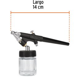 Pistola Aerográfica de Succión 0.8 mm con 2 Vasos 15 ml Truper 11861