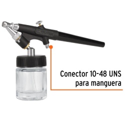 Pistola Aerográfica de Succión 0.8 mm con 2 Vasos 15 ml Truper 11861
