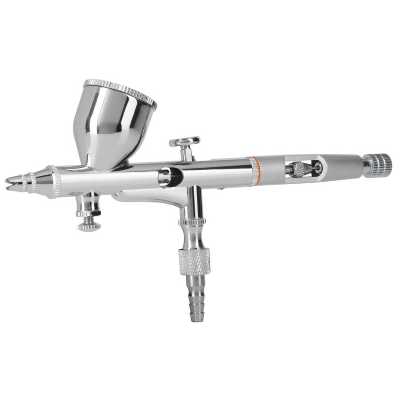 Pistola Aerógrafica de Gravedad 0.3mm con Vaso Fijo 7 ml Truper 16020