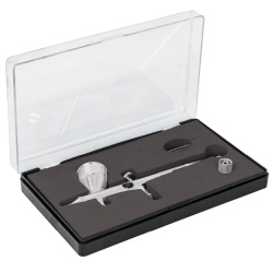 Pistola Aerógrafica de Gravedad 0.3mm con Vaso Fijo 7 ml Truper 16020