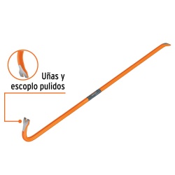 Barreta de Uña 3/4" x 60 cm Escoplo 25,4 mm Truper 10856