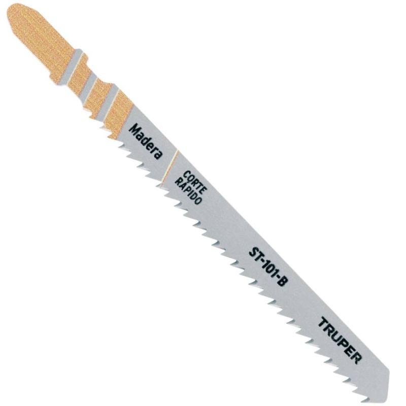 Hojas de Sierra para Calar 4" (10 cm) 10 DPP Zanco T Corte Recto para Madera 5 Pz Truper 18124