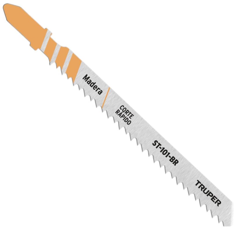 Hojas de Sierra para Calar 4" (10 cm) 10 DPP Zanco T Corte Recto para Triplay 5 Pz Truper 18125