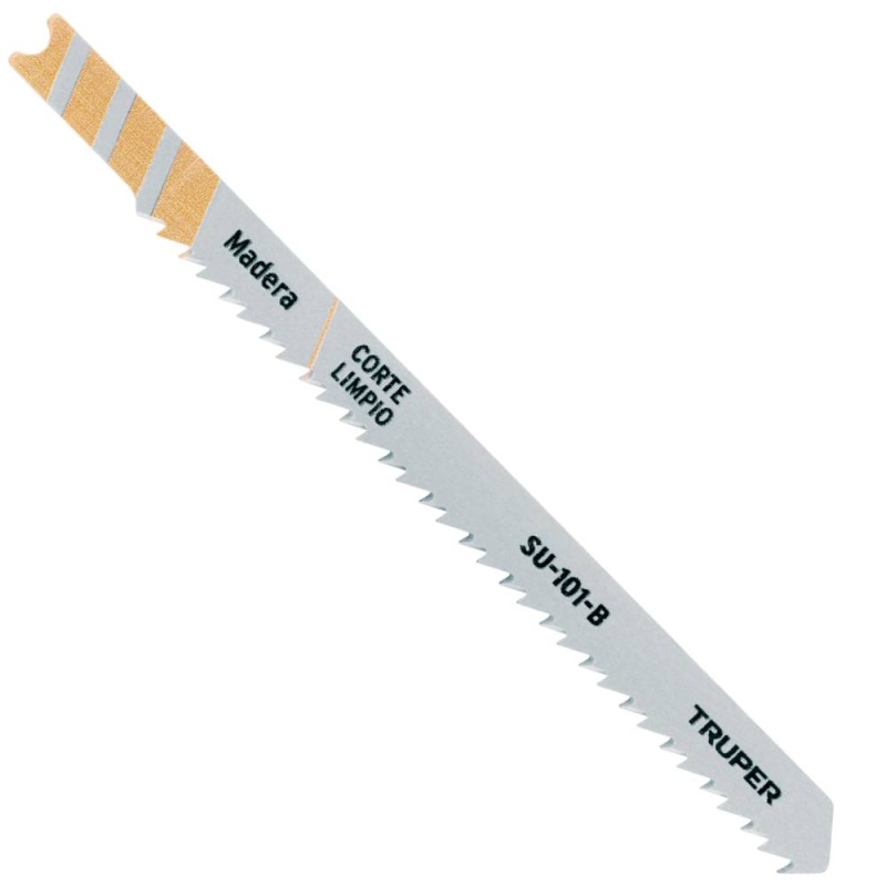 Hojas de Sierra para Calar 4" (10 cm) 10 DPP Zanco U Corte Recto para Madera 5 Pz Truper 18135
