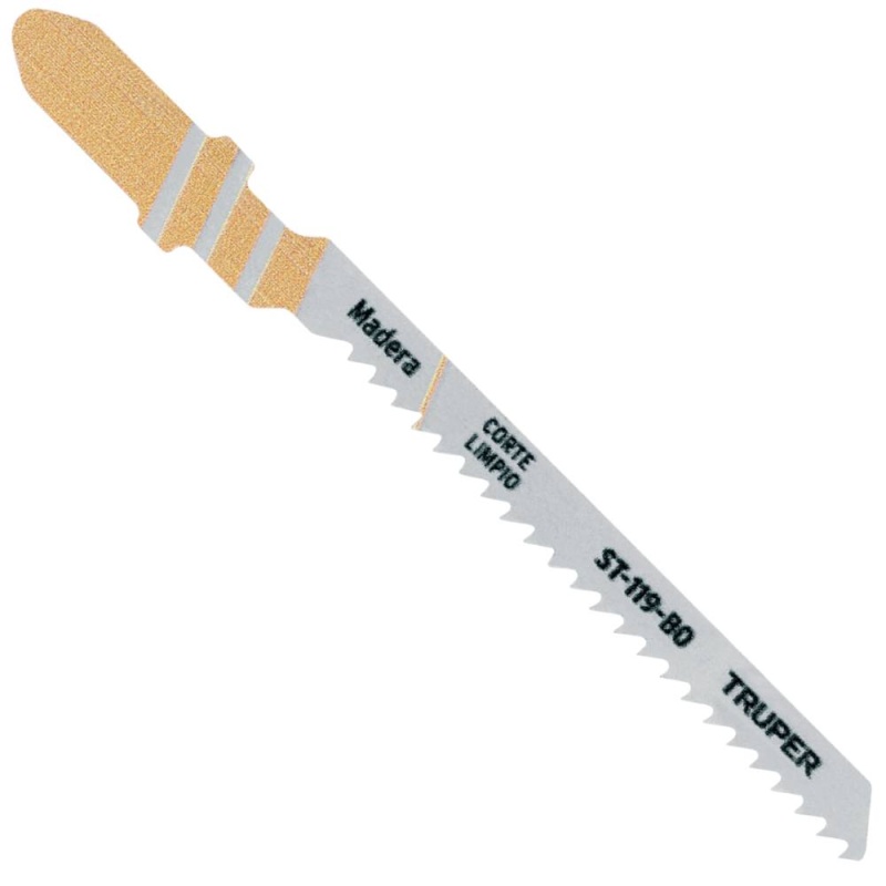 Hojas de Sierra para Calar 3" (7,5 cm) 12 DPP Zanco T Corte Curvo para Madera 5 Pz Truper 18131
