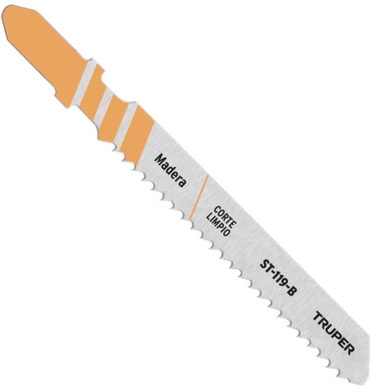 Hojas de Sierra para Calar 3" (7,5 cm) 12 DPP Zanco T Corte Recto para Triplay 5 Pz Truper 18130