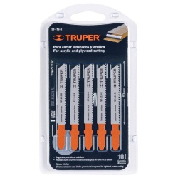 Hojas de Sierra para Calar 3" (7,5 cm) 12 DPP Zanco T Corte Recto para Triplay 5 Pz Truper 18130