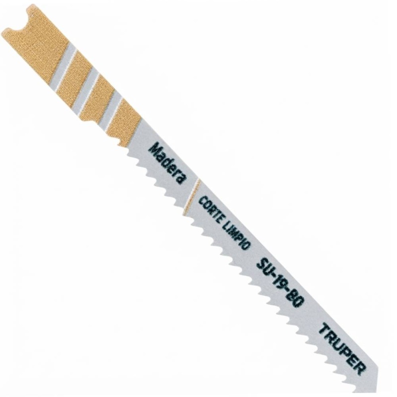 Hojas de Sierra para Calar 2-3/4" (7 cm) 14 DPP Zanco U Corte Curvo para Madera 5 Pz Truper 18134