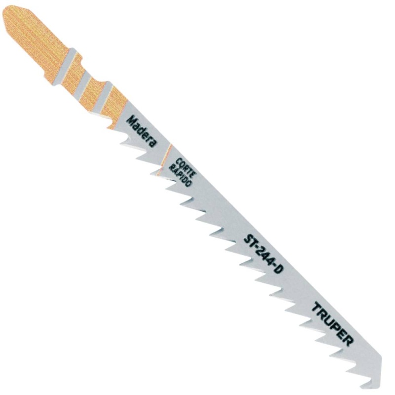 Hojas de Sierra para Calar 4" (10 cm) 6 DPP Zanco T Corte Curvo para Madera 5 Pz Truper 18133