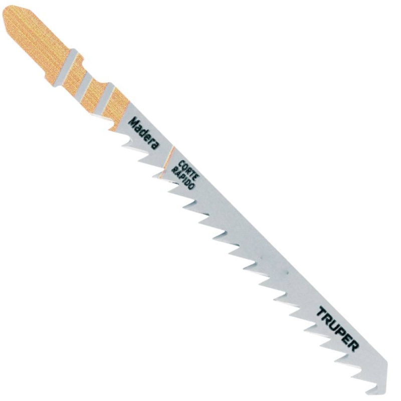 Hojas de Sierra para Calar 4" (10 cm) 6 DPP Zanco T Corte Recto para Madera 5 Pz Truper 18126