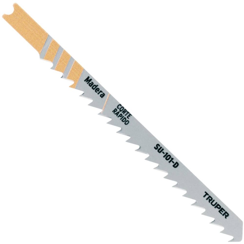 Hojas de Sierra para Calar 4" (10 cm) 6 DPP Zanco U Corte Recto para Madera 5 Pz Truper 18136