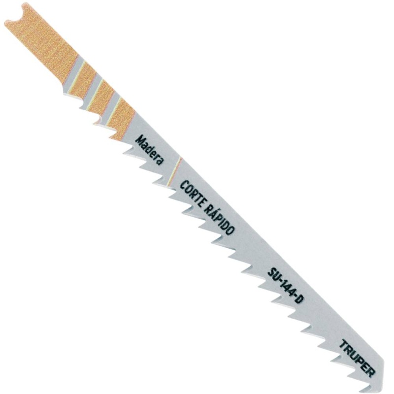 Hojas de Sierra para Calar 4" (10 cm) 6 DPP Zanco U Corte Recto para Madera 5 Pz Truper 18140