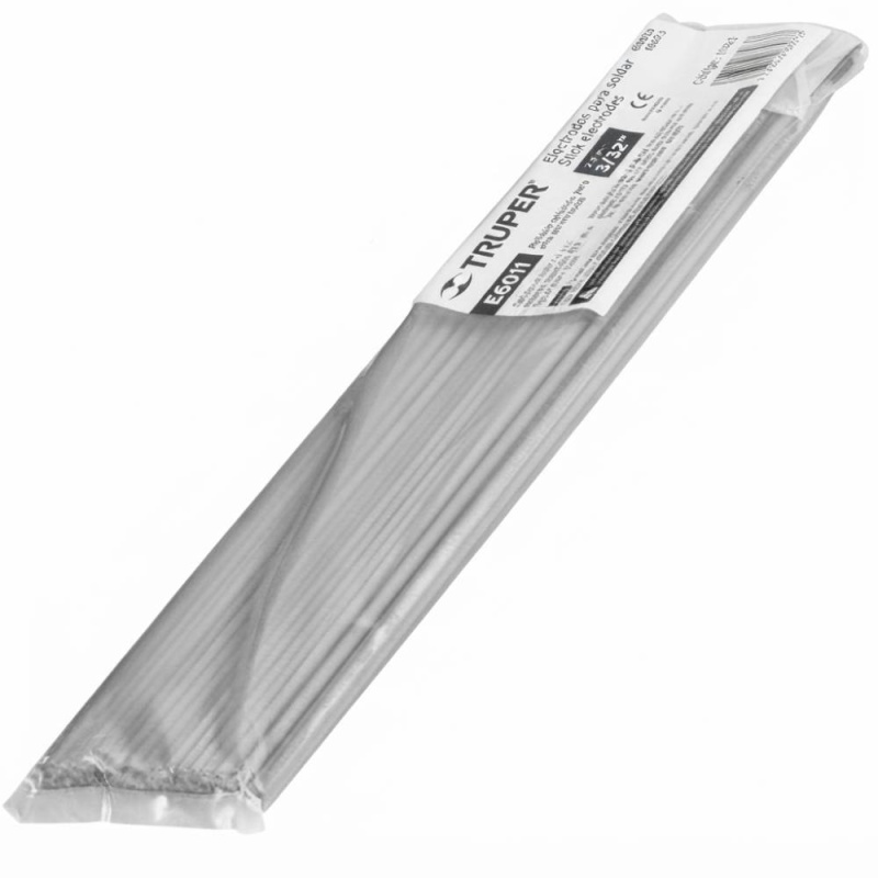 Electrodo para Soldar 6011 de 3/32" para Acero al Carbono 1 Kg Truper 101534
