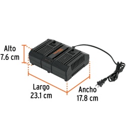 Cargador Dual de Bateria 20V Truper 103241