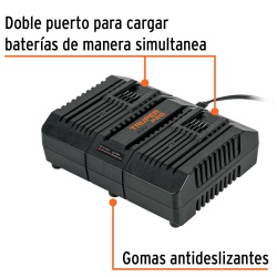 Cargador Dual de Bateria 20V Truper 103241