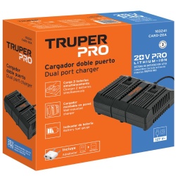 Cargador Dual de Bateria 20V Truper 103241