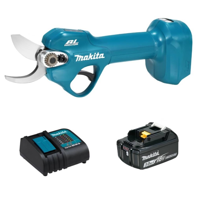Tijera de Podar 18V LXT + 1 Bateria 3.0 Ah + Cargador Makita DUP181SF