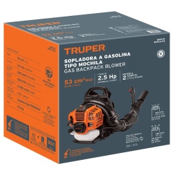 Sopladora a Combustion Tipo Mochila 2T 53 cc Truper 102970