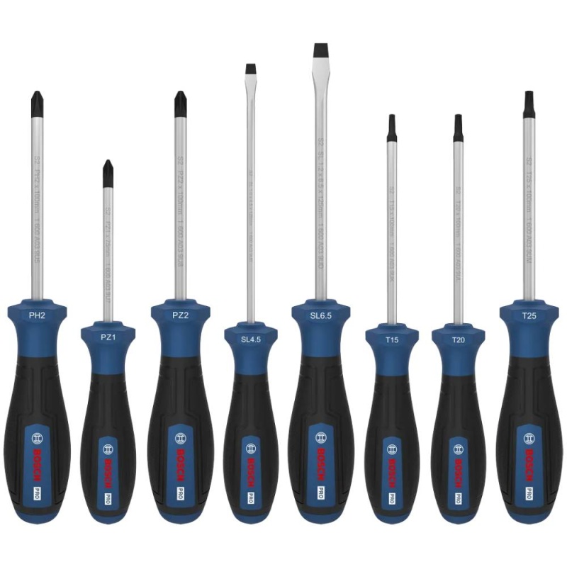 Juego de Destornillador Mixto PH/PZ/SL/TX 8Pz Bosch 1600.A03.9PF-000