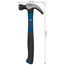 Martillo de Uña Curva 20 Oz Bosch 1600.A03.AK6-000