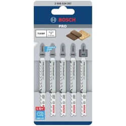Hoja de Calar para Madera Corte Recto T144 DF 5 Pz Bosch 2608.634.562-000