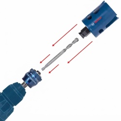Adaptador para Sierra Copa 45 mm vastago 8,7 mm Bosch 2608.902.034-000