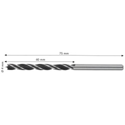 Broca para Madera 3 Puntas 4x40mm Bosch 2608.577.707-000