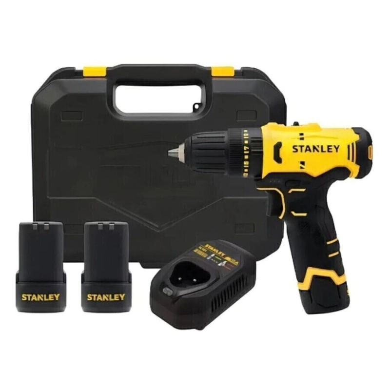 Taladro/Atornillador 12V 3/8" + 2 Bat 2.0 Ah + Cargador Stanley SCH10D2K-B2