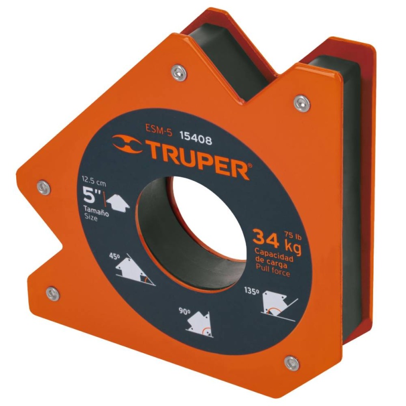 Escuadra Mangnetica para Soldar 5" 34Kg Truper 15408