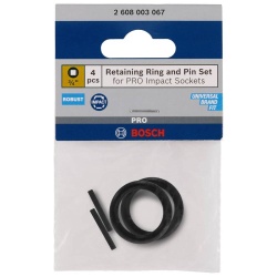 Juego de Anillo de retención y pasador para vasos de impacto PRO 3/4 Bosch 2608.003.067-000