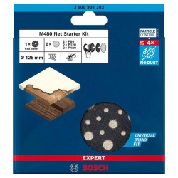 Lija Excentrica 5" Grano 80 / 120 / 180 + Plato 7 Pz Bosch 2608.901.202-000