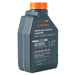 Aceite semi sintetico 4 Tiempos 1000 Ml Truper 14929