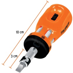 Desarmador 1/4" Tipo Trompo con Matraca y 6 Puntas Dobles Truper 18193