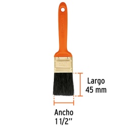 Brocha Profesional de 1-1/2" (3,81 cm) con Mango de Plastico Truper 14482