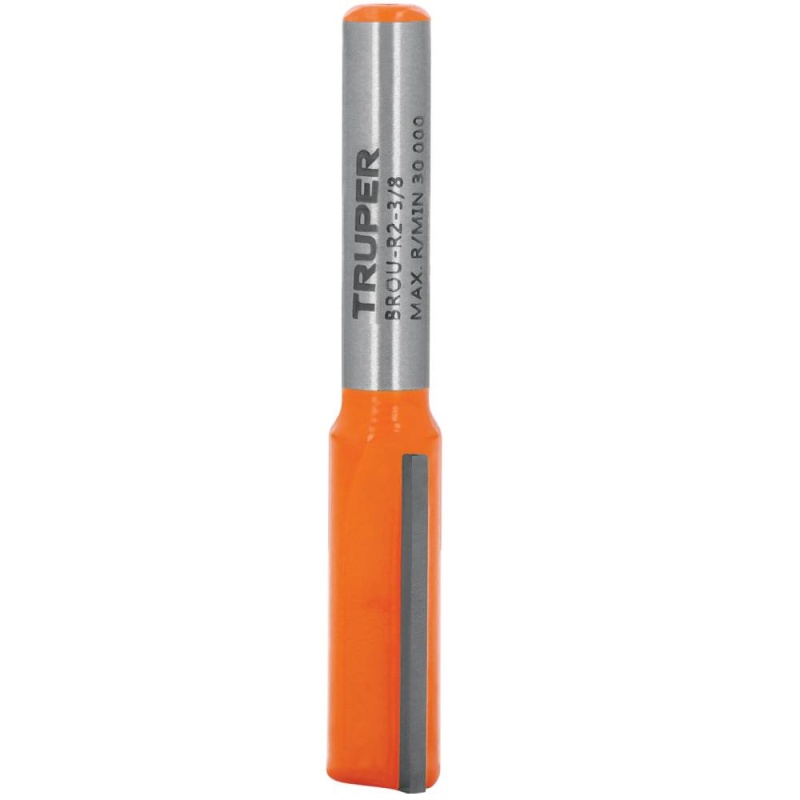 Fresa de Carburo Recta 2 Filos 3/4" x 1/4" Truper 11455