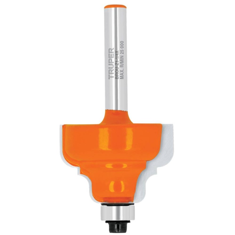 Fresa de Carburo Zafiro 1-1/4" x 1/4" con Rodaje Truper 10675
